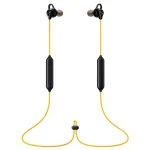 vivo IQOO Stereo Surround Sound Bluetooth Hanging Neck Magnetic Sports Earphones, vivo IQOO(Yellow) - Image 2