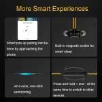 vivo IQOO Stereo Surround Sound Bluetooth Hanging Neck Magnetic Sports Earphones, vivo IQOO(Yellow) - Image 11