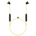 vivo IQOO Stereo Surround Sound Bluetooth Hanging Neck Magnetic Sports Earphones, vivo IQOO(Yellow) - Image 3