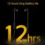 vivo IQOO Stereo Surround Sound Bluetooth Hanging Neck Magnetic Sports Earphones, vivo IQOO(Yellow) - Image 8