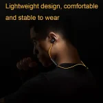 vivo IQOO Stereo Surround Sound Bluetooth Hanging Neck Magnetic Sports Earphones, vivo IQOO(Yellow) - Image 9