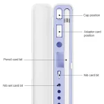 2 PCS Silicone Stylus Storage Box For Apple Pencil 1 / 2, Sky Blue, Night Green, Graphite Black, Tender Green, Cloves Purple, Sea Blue - Image 3