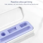 2 PCS Silicone Stylus Storage Box For Apple Pencil 1 / 2, Sky Blue, Night Green, Graphite Black, Tender Green, Cloves Purple, Sea Blue - Image 4