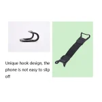 5 PCS Mobile Phone Back Strapping Bracket Lazy Phone And Tablet Back Stick Bracket, Style:, 2 x 13cm (Black), 2 x 20cm (Black), 2 x 13cm (Black Iron Buckle), 2 x 20cm (Black Iron Buckle) - Image 5