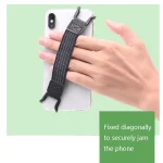 5 PCS Mobile Phone Back Strapping Bracket Lazy Phone And Tablet Back Stick Bracket, Style:, 2 x 13cm (Black), 2 x 20cm (Black), 2 x 13cm (Black Iron Buckle), 2 x 20cm (Black Iron Buckle) - Image 6