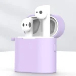 3 PCS For Xiaomi Air 3 in 1 Earphone Silicone Protective Case + Anti-lost Rope + Hook Set, Green, Purple, Pink, Black, Blue, Grey - Image 4