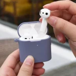 3 PCS For Xiaomi Air 3 in 1 Earphone Silicone Protective Case + Anti-lost Rope + Hook Set, Green, Purple, Pink, Black, Blue, Grey - Image 5