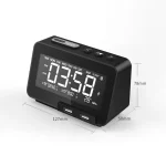 K5 Wireless Bluetooth Speaker Desktop Alarm Clock Radio, US Plug, EU Plug, UK Plug - Image 2