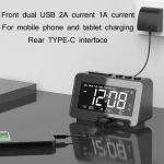 K5 Wireless Bluetooth Speaker Desktop Alarm Clock Radio, US Plug, EU Plug, UK Plug - Image 6