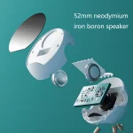 Mini Desktop Multi-Function Smart Wireless Charging Bluetooth Speaker with Alarm Clock & Phone Holder Function - Image 3