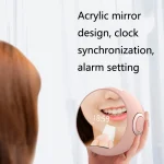 Mini Desktop Multi-Function Smart Wireless Charging Bluetooth Speaker with Alarm Clock & Phone Holder Function - Image 4