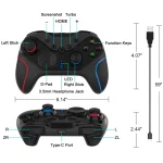 Wireless Gamepad With Wake-Up For Nintendo Switch/Android/IOS/PC, Style:, S818 Left Blue + Bracket, S818 Left Red + Bracket, S818 Left Blue, S818 Left Red, S818 Green Black, S818 Green Black + Bracket - Image 5