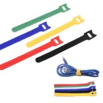 60 PCS T-Shaped Cable Organizer Belt Nylon Winder Buckle, Length:, 15cm, 20cm, 30cm - Image 5