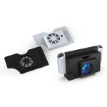 DOBE Host Base Cooling Fan With Blue Light For Switch OLED, White, Black - Image 6