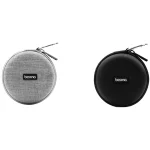 Baona BN-F009 Oxford EVA Storage Bag Box with Carabiner for Headphone / Earphone & Data Cable, Gray, Black - Image 2