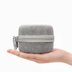 Baona BN-F009 Oxford EVA Storage Bag Box with Carabiner for Headphone / Earphone & Data Cable, Gray, Black - Image 5