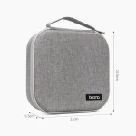 Baona BN-F030 EVA Hard Shell Anti-Stress Headphones Storage Bag for AirPods Max, Grey, Black - Image 3