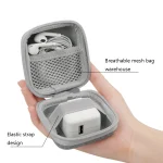 2 PCS Baona BN-F001 Headset Oxford EVA Storage Box Data Cable Charger Organizing Box, Gray, Black - Image 4