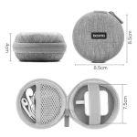 2 PCS Baona BN-F002 Data Cable Charger EVA Storage Bag Box, Gray, Black - Image 3