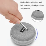 2 PCS Baona BN-F002 Data Cable Charger EVA Storage Bag Box, Gray, Black - Image 4