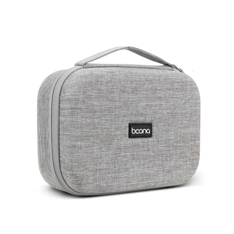Baona BN-F012 Multi-Function Digital Storage Bag Data Cable Storage Protection Box, Gray, Black