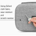 Baona BN-F012 Multi-Function Digital Storage Bag Data Cable Storage Protection Box, Gray, Black - Image 6