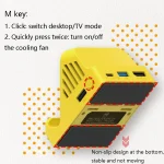 IINE Portable Video Conversion Base With Fan Cooling HDMI Video Converter For Nintendo Switch, Green-L390, Black-L388, Pink-L389, Yellow-L391 - Image 5