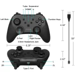 MB-S819 Wireless Bluetooth Game Console Handle With Wake-Up Vibrating Gyroscope For Nintendo Switch, MB-S819 - Image 3