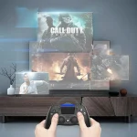 Bluetooth Wireless Six-Axis Programmable Dual-Vibration Gamepad For PS4, Red, Gold, Blue - Image 6