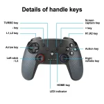 Bluetooth Wireless Gamepad  Built-In Dual Motors With TURBO Function Suitable For Switch Pro, MB-S804 - Image 6