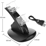 Controller Charger Dock LED Dual USB PS4 Charging Stand Station Cradle for Sony Playstation 4 PS4 / PS4 Pro /PS4 slim - Image 3