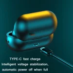 TWS-22 Bluetooth 5.0 In-Ear Sports Waterproof Noise Cancelling Touch Control Mini Headphones, Black, White, Orange, Pink - Image 5