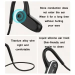 G68 Bone Conduction Bluetooth 5.0 Sports Waterproof Sweatproof Wireless Earphone, Black, Red - Image 3