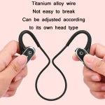 G68 Bone Conduction Bluetooth 5.0 Sports Waterproof Sweatproof Wireless Earphone, Black, Red - Image 4