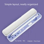 Silicone Stylus Protection Storage Box Box For Apple Pencil 1 / 2 , Specification:, 8mm (Graphite Black), 8mm (Clove Purple), 8mm (Dark Night Green), 8mm (Glacier Blue), 10mm (Graphite Black)... - Image 5