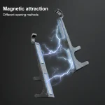 Mini Lazy Desktop Mobile Phone Bracket Multifunction Magnetic Anchor Tablet Stand, Retro Gold, Retro Silver, Retro Copper - Image 3