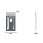HZ10 Slim Portable Desktop Live Stand Multifunctional Folding Mobile Phone Holder, Gray, Silver - Image 7
