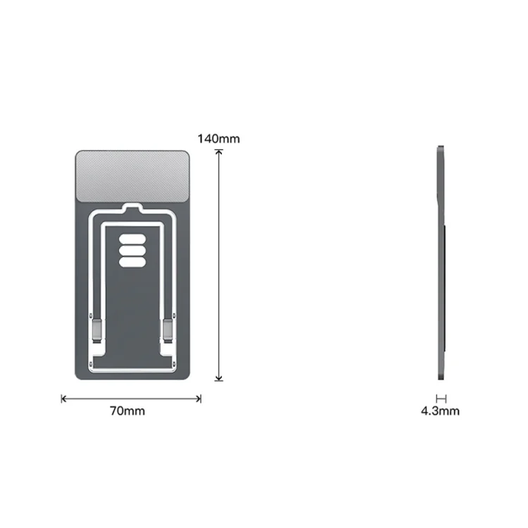 TBD0600420501_B6.webp HZ10 Slim Portable Desktop Live Stand Multifunctional Folding Mobile Phone Holder, Gray, Silver - Image 7