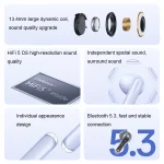 OPPO Enco Air3 Wireless Bluetooth 5.3 Semi-in-ear Call Noise Reduction Music Sports Earphones, Enco Air3 (White), Enco Air3 (Purple) - Image 7
