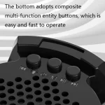 RGB Light Effect Gyro Shape Wireless Bluetooth Audio, White, Pink, Blue, Black, Red - Image 4