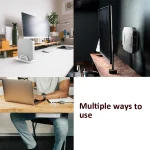 Multi-Function Tablet Bracket Router Desktop Wall Storage Bracket For Mac Mini, Tablet Bracket (Transparent) - Image 7