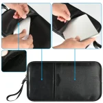 Universal PU Leather + Nylon Waterproof Zipper Portable Keyboard Storage Bag For Apple Wireless Keyboard A1314 & Magic Keyboard A1644 - Image 3