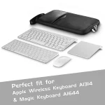 Universal PU Leather + Nylon Waterproof Zipper Portable Keyboard Storage Bag For Apple Wireless Keyboard A1314 & Magic Keyboard A1644 - Image 4