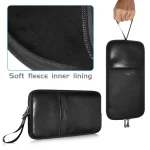 Universal PU Leather + Nylon Waterproof Zipper Portable Keyboard Storage Bag For Apple Wireless Keyboard A1314 & Magic Keyboard A1644 - Image 5