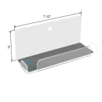 Game Console Wall Storage Bracket Game Console Accessories Storage Rack For Nintendo Switch, Acrylic Transparent, Acrylic Black - Image 2
