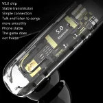 YX18 Bluetooth 5.1 Earhook Business Sport Single Ear Headphone, Black, White, Sky Blue, Pink - Image 3