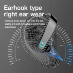 YX18 Bluetooth 5.1 Earhook Business Sport Single Ear Headphone, Black, White, Sky Blue, Pink - Image 5