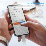 USB 3.0 + 8 Pin + USB-C / Type-C 3 in 1 Phone Computer Metal Rotatable U-Disk, 16 GB, 32GB, 64GB, 128GB, 256GB, 512GB - Image 7