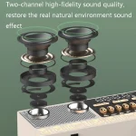 Manovo V1 Desktop White Noise Sleep Aid Speaker Home Alarm Clock Bluetooth Speaker - Image 3