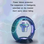 Magnetic Levitation Bluetooth Speaker Space Spacecraft Crafts, US Plug - Image 5